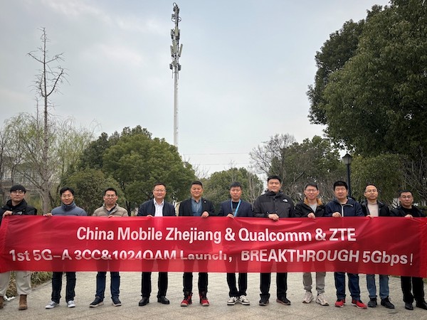 China Mobile, ZTE, Qualcomm milk 5.4 Gbps speeds out of 5G-A