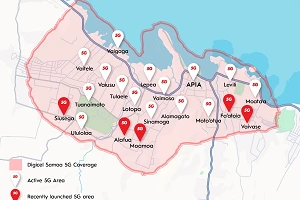 Digicel Samoa expands 5G coverage in Apia to 25 sites